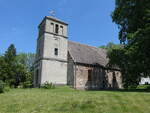 Eggersdorf, evangelische Kirche, sp�tmittelalterlicher Feldsteinbau (23.05.2026)