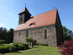 Hasenholz, evangelische Dorfkirche, Feldsteinkirche aus dem 13.