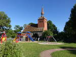 Blumenow, evangelische Kirche, fr�hgotische Feldsteinkirche, erbaut im 13.