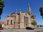 F�rstenberg/Havel, evangelische Stadtkirche, erbaut 1845 vom mecklenburg-strelitzschen Hofbaumeister Friedrich Wilhelm Buttel im neogotischen Stil (27.05.2026)