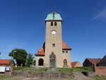 Sommerfeld, evangelische Kirche, neobarocker Putzbau, erbaut von 1910 bis 1913 (28.05.2026)