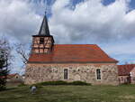 Merz, evangelische Kirche, sp�tgotische Feldsteinkirche (04.04.2026)