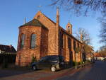 Gro� Lindow, evangelische Kirche, neugotische Backsteinkirche, erbaut 1850 (05.04.2026)