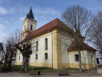 M�llrose, evangelische Kirche, gotische Hallenkirche, erbaut 1275, barockisiert 1747 (05.04.2026)