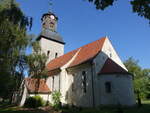 Heinersdorf, evangelische Kirche, verputzte Feldsteinkirche aus dem 13.