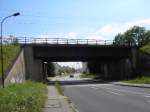 Bahnbrcke, B 112 und Blickrichtung Finkenheerd