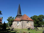 Karwe, evangelische Kirche, Feldsteinkirche erbaut um 1300 (29.05.2026)