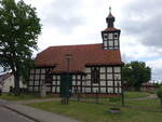 Fretzdorf, evangelische Kirche, Fachwerkkirche erbaut 1704 (30.05.2026)