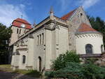 Grzke, evangelische Kirche, erbaut von 1155 bis 1161 (05.07.2025)