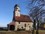 Zixdorf, evangelische Dorfkirche, mittelalterliche Feldsteinkirche aus dem 13.