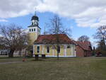Alt Bork, evangelische Kirche, neobarocke Saalkirche, erbaut 1910 (12.03.2026)