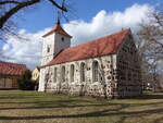 Brachwitz, evangelische Dorfkirche, sp�tgotische Saalkirche, erbaut im 13.