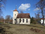 Seddin, evangelische Dorfkirche, erbaut 1735 (12.03.2026)
