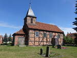 Wustrow, evangelische Fachwerkkirche, erbaut 1789 (23.06.2026)