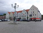 Spremberg, Huser und Spreekino am Marktplatz (17.09.2021)