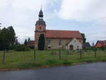 Laubst, evangelische Kirche, erbaut im 15.