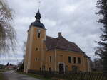 Gro� Schacksdorf, evangelische Kirche, erbaut von 1719 bis 1721 (03.04.2026)