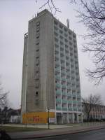 Streitobjekt oder Ruine ? Hochhaus Guben, Friedrich-Schiller-Strae.