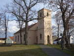 J�nickendorf, evangelische Kirche, erbaut von 1833 bis 1835 im Rundbogenstil (10.03.2026)