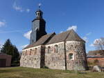 Kaltenborn, evangelische Kirche, Feldsteinkirche aus dem 13.