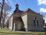 Gro� Schulzendorf, evangelische Kirche, erbaut ab 1744, erweitert um ein Querhaus 1886 (06.04.2026)