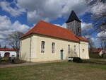 M�rkisch-Wilmersdorf, evangelische Kirche, verputzte Saalkirche, erbaut im 18.