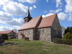 Thyrow, evangelische Dorfkirche, Feldsteinkirche aus dem 13.