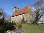 Dobberzin, evangelische Kirche, Feldsteinkirche erbaut im 13.
