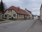 Br�ssow, Fachwerkhaus in der Puschkinstra�e (10.04.2026)