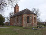 Jamikow, evangelische Feldsteinkirche, erbaut im 13.