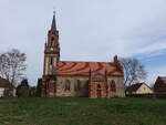 Sch�nfeld, evangelische Dorfkirche, erbaut im 13.