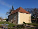 Warnitz, evangelische Kirche, Feldsteinkirche aus dem 14.
