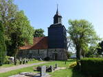 Trebenow, evangelische Kirche, sp�tgotische Saalkirche, erbaut im 15.