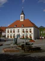 Angermnde, barockes Rathaus am Markt, erbaut 1699 (19.09.2012)