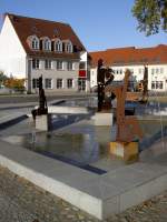 Templin, Brunnen am Kirchplatz (19.09.2012)