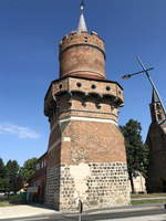 Der Mitteltorturm in Prenzlau am 18.