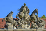 Pferdestatuen auf dem ehemaligen Marstall des Potsdamer Stadtschlosses, gesehen im September 2012.