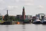 Bremerhaven - Leuchtturm Oberfeuer nahe dem Zoo am Meer am 6.7.2013.