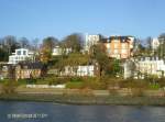 Hamburg, Blick von der Elbe auf velgnne am 28.11.2011