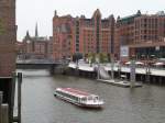 Hamburg am 6.5.2014: Hafencity, Magdeburger Hafen mit dem Maritimen Museum /