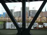 Blick von der Oberhafenbrcke auf die Baustelle der Hamburger Hafencity.