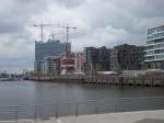 Blick richtung Dallmannkai und Elbphilharmonie in Hamburg`s HafenCity (12.05.13)