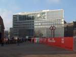 Hamburg am 14.12.2014: Blick von den Deichtorhallen auf das ZDF-Landesstudio