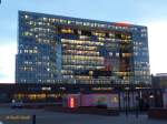 Hamburg am 3.2.2015: Spiegel-Verlagsgebude auf der Ericusspitze in der Hafencity von den Deichtorhallen gesehen