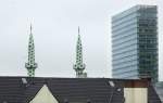 Die Minaretten der Centrum Moschee  im Hamburger Stadtteil St.