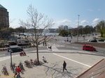 Hamburg am 1.5.2016: Blick von der Kunsthalle ber die Kreuzung  Ferdinanstor auf die Binnenalster /