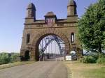 Alte Elbbrcke Harburg, erbaut von 1897-1899, verbindet die Hamburger  Stadtteile Harburg und Wilhemsburg, aufgenommen am 07.07.10.