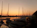 Hamburg am 5.8.2016: Abendstimmung an der Auenalster /