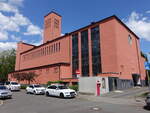 Niederrad, Pfarrkirche Mutter vom Guten Rat, erbaut von 1932 bis 1933 durch Hans und Christoph Rummel (30.05.2021)