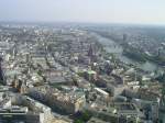 Frankfurt vom Main Tower aus gesehen, Blick Richtung Westen.